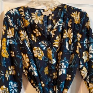 Loft dress navy print